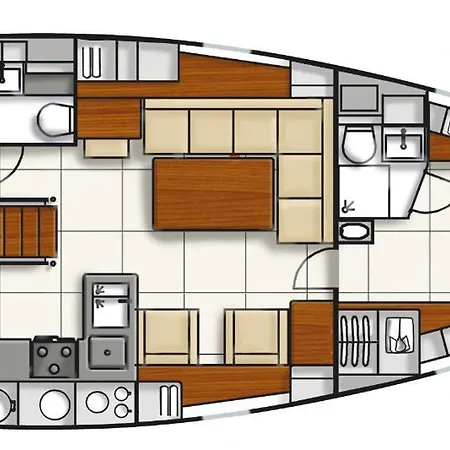 Bateau-hôtel Luna Bay, Voilier 3 2 Sdb En Sète